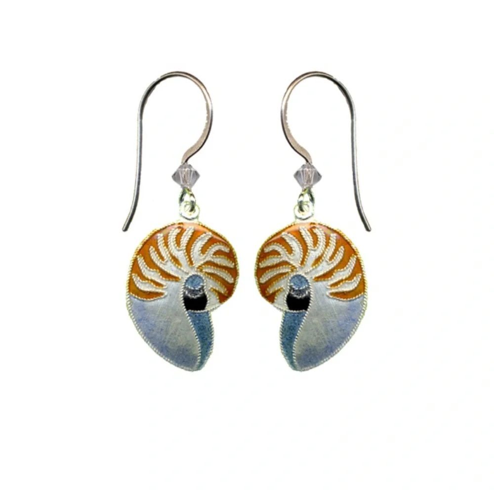 Nautilus Earrings - Picture 2 of 2